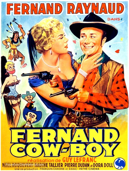 Fernand cow-boy - French Movie Poster