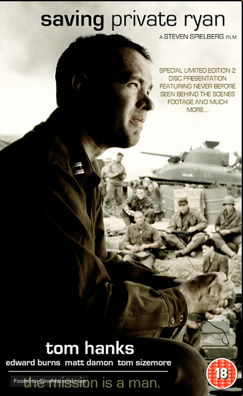 Saving Private Ryan - British VHS movie cover