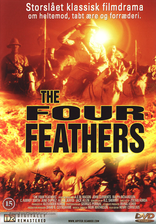 The Four Feathers - Danish DVD movie cover