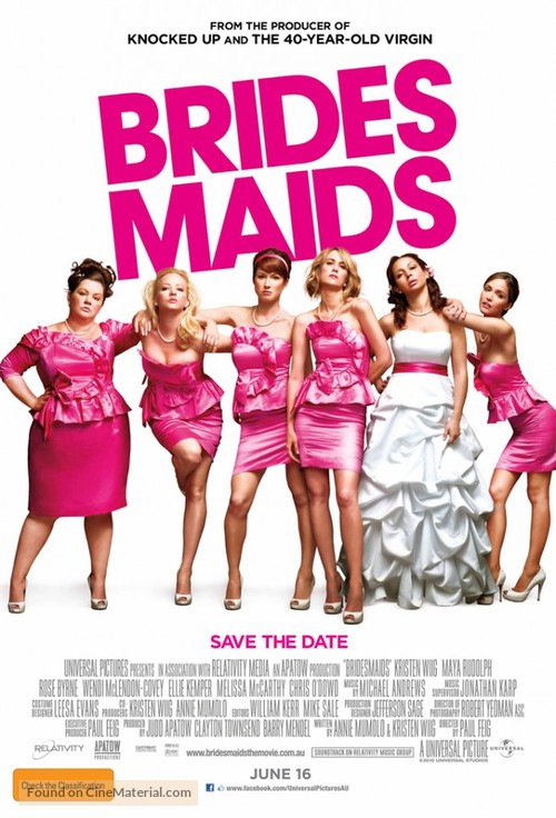 Bridesmaids - Australian Movie Poster