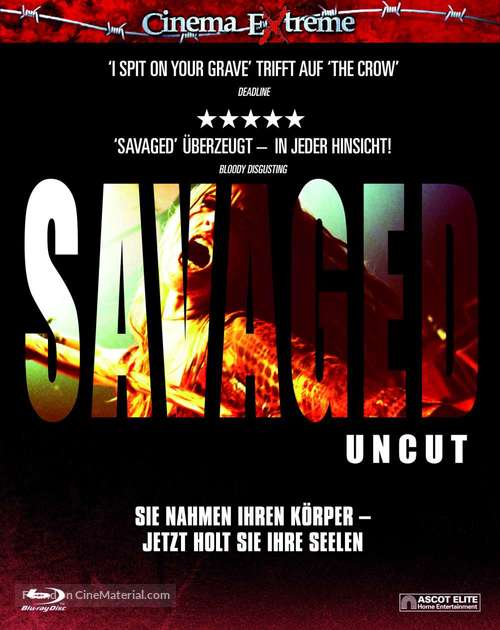Savaged - German Blu-Ray movie cover