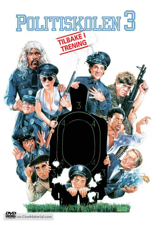 Police Academy 3: Back in Training - Norwegian DVD movie cover