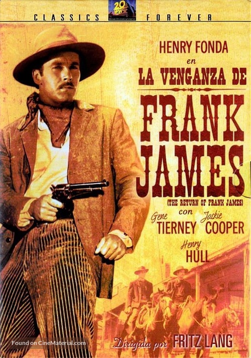 The Return of Frank James - Spanish DVD movie cover
