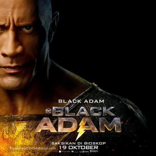 Black Adam - Indonesian Movie Poster