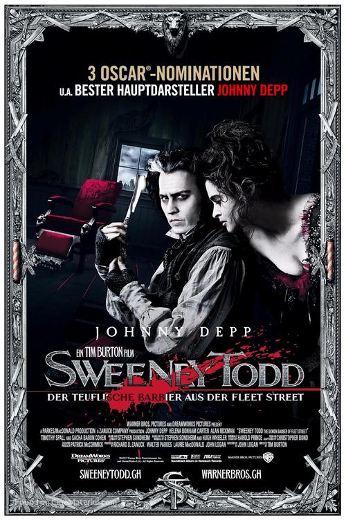 Sweeney Todd: The Demon Barber of Fleet Street - Swiss Movie Poster