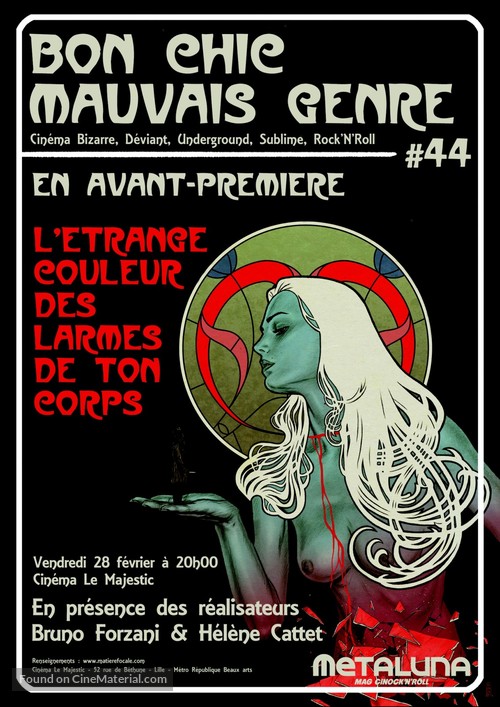 L&#039;&eacute;trange couleur des larmes de ton corps - French Movie Poster