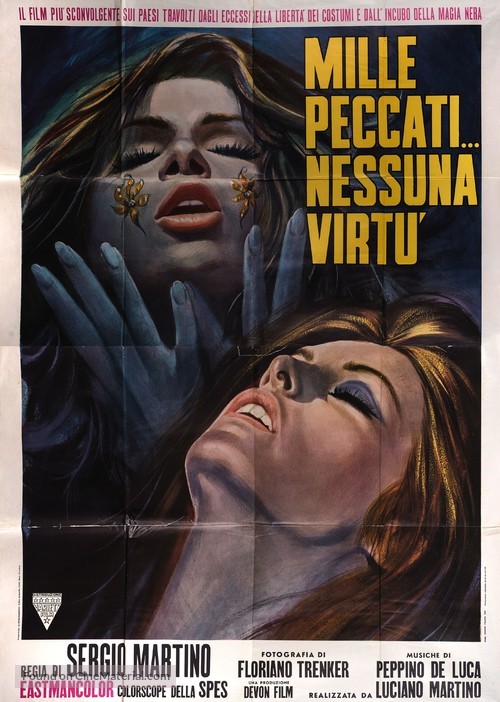 Mille peccati... nessuna virt&ugrave; - Italian Movie Poster