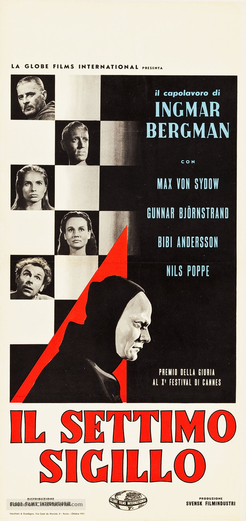 Det sjunde inseglet - Italian Movie Poster