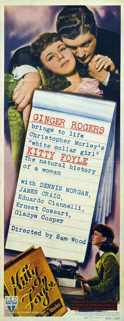 Kitty Foyle: The Natural History of a Woman - Movie Poster