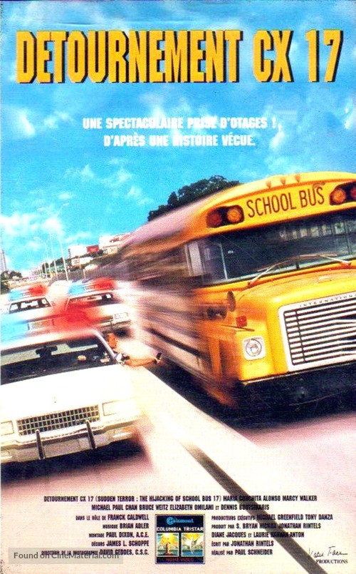 Sudden Terror: The Hijacking of School Bus #17 - French VHS movie cover