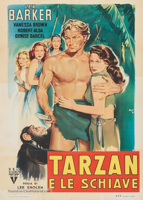 Tarzan and the Slave Girl - Italian Movie Poster