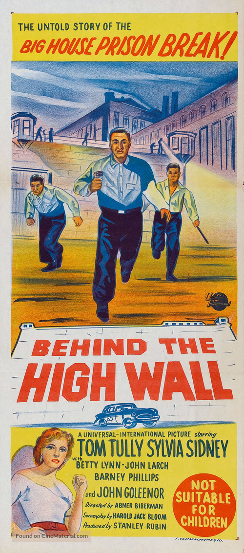 Behind the High Wall - Australian Movie Poster