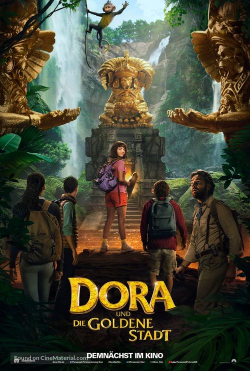 Dora and the Lost City of Gold - German Movie Poster