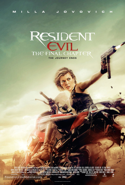 Resident Evil: The Final Chapter - Icelandic Movie Poster