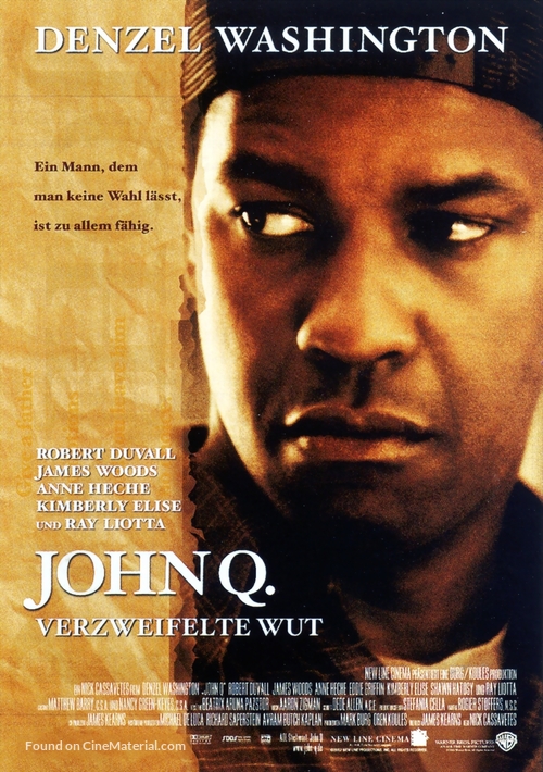 John Q - German Movie Poster