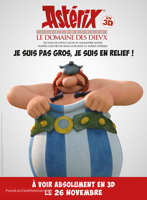 Ast&eacute;rix: Le domaine des dieux - French Movie Poster