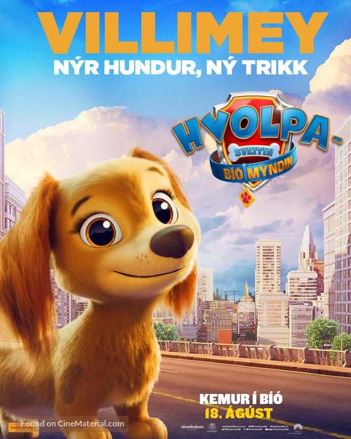 Paw Patrol: The Movie - Icelandic poster