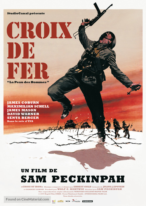 Cross of Iron - French Re-release movie poster