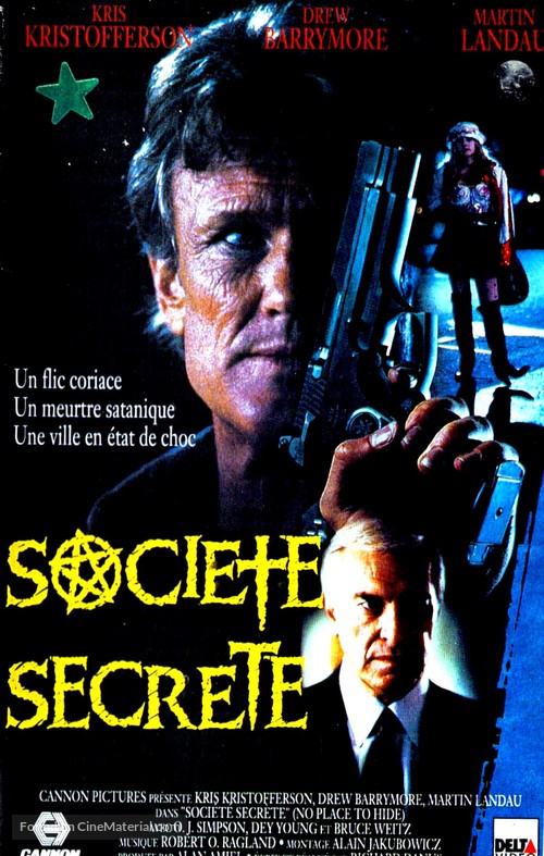 No Place to Hide - French VHS movie cover