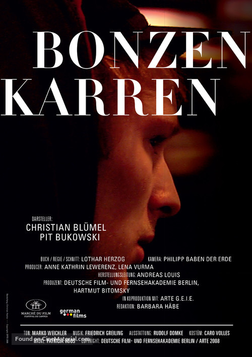 Bonzenkarren - German Movie Poster