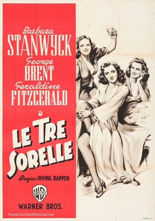 The Gay Sisters - Italian Movie Poster