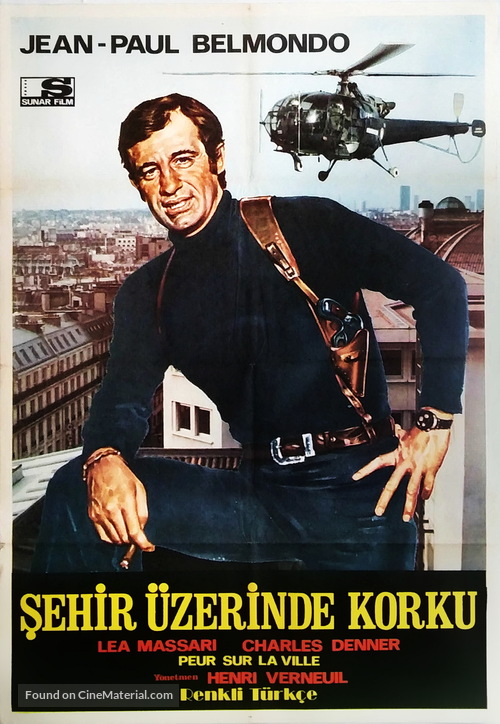 Peur sur la ville - Turkish Movie Poster