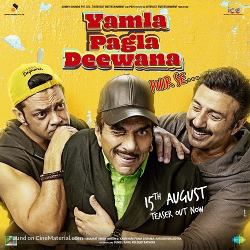 Yamla Pagla Deewana Phir Se - Indian Movie Poster