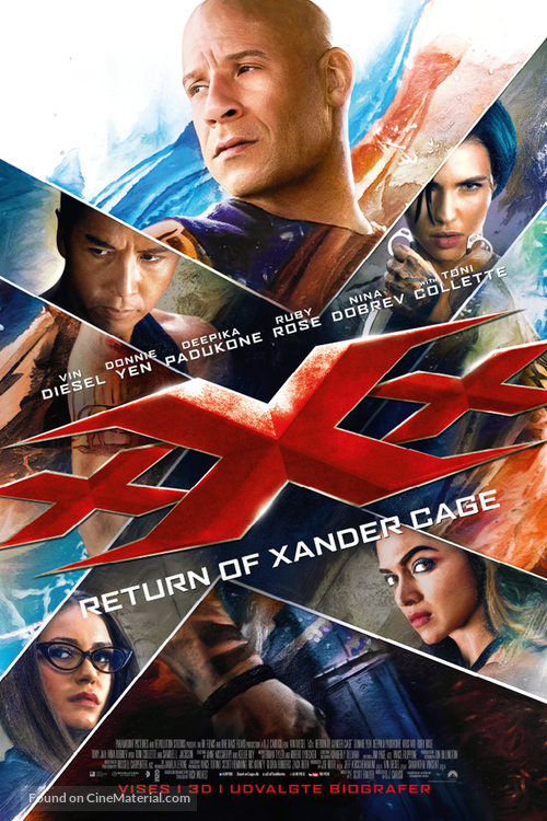 xXx: Return of Xander Cage - Danish Movie Poster