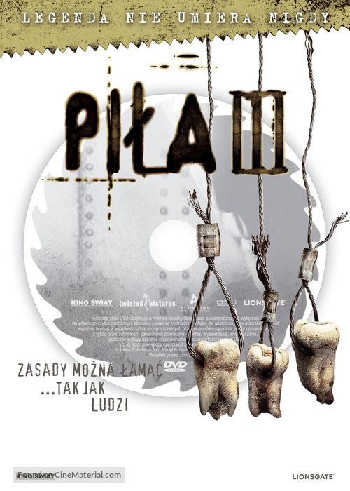 Saw III - Polish DVD movie cover