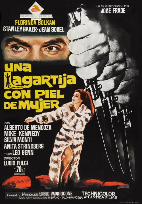 Una lucertola con la pelle di donna - Spanish Movie Poster