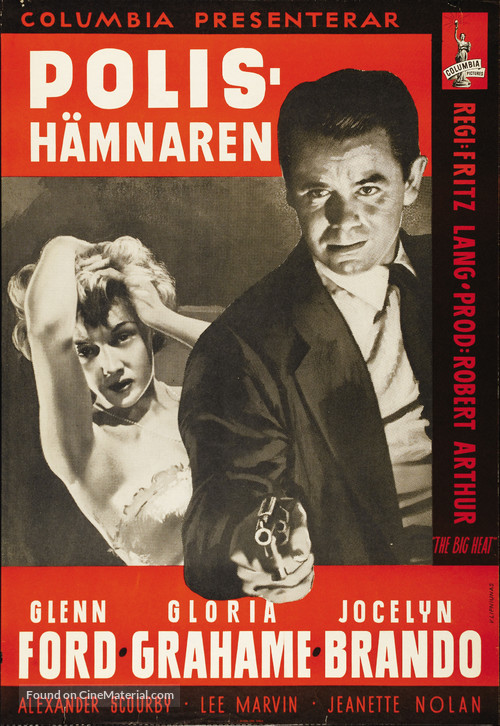 The Big Heat - Swedish Movie Poster
