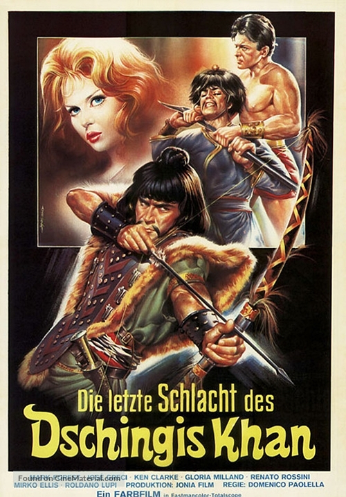 Maciste nell&#039;inferno di Gengis Khan - German Movie Poster