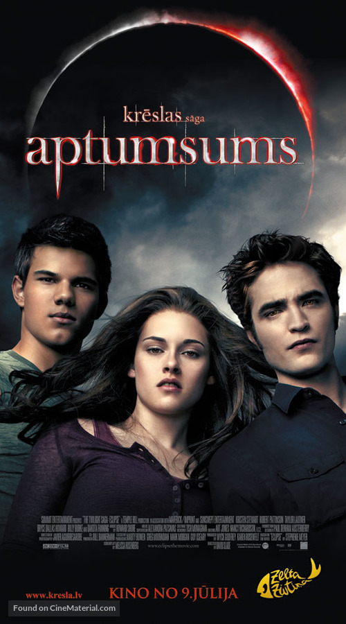 The Twilight Saga: Eclipse - Latvian Movie Poster