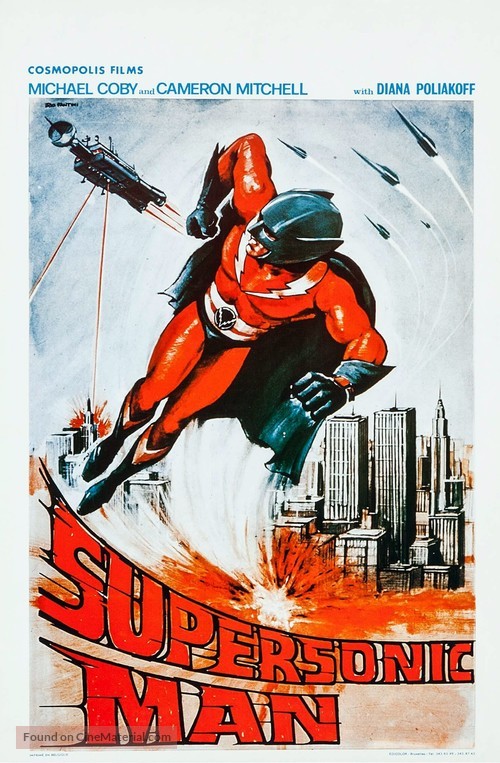 Supersonic Man - Belgian Movie Poster