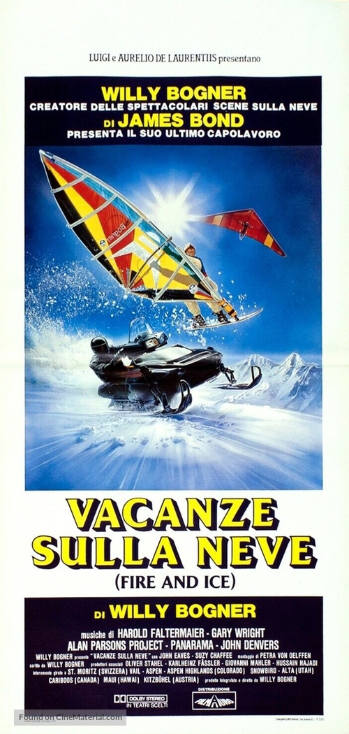 Fire and Ice - Italian Movie Poster