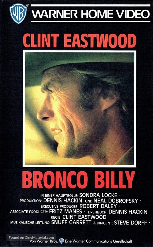 Bronco Billy - German VHS movie cover