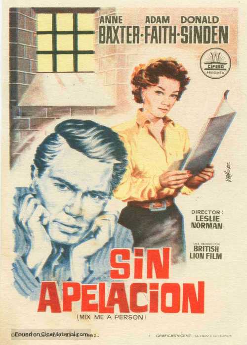 Mix Me a Person - Spanish Movie Poster