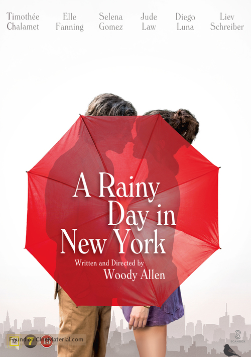 A Rainy Day in New York - Danish DVD movie cover