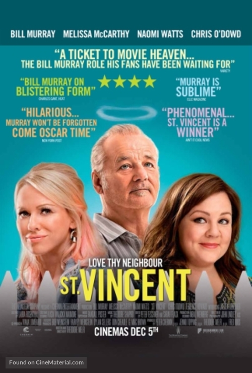 St. Vincent - British Movie Poster