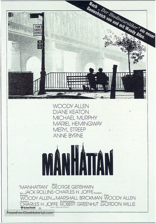 Manhattan - German Movie Poster