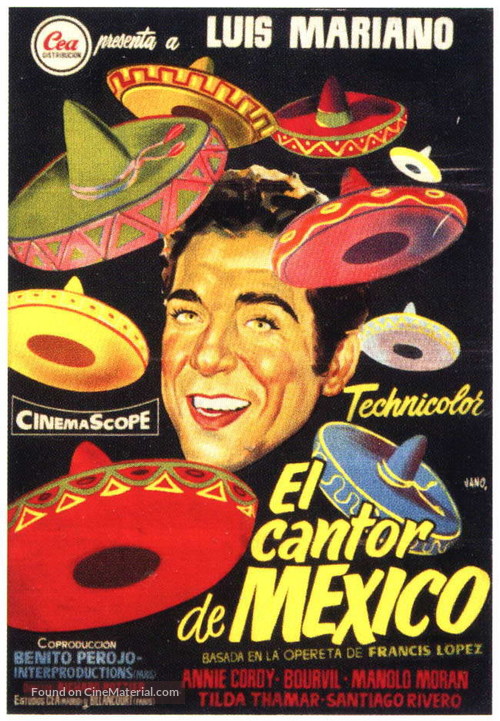 Chanteur de Mexico, Le - Spanish Movie Poster