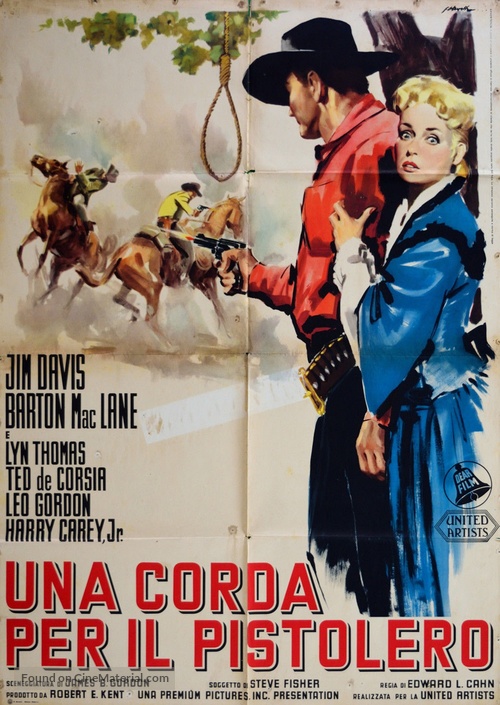 Noose for a Gunman - Italian Movie Poster