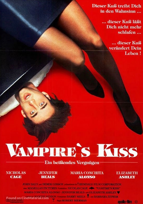 Vampire&#039;s Kiss - German Movie Poster