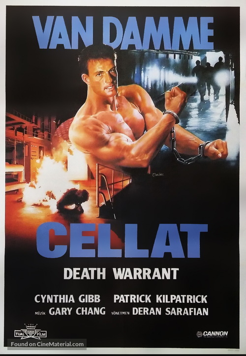 Death Warrant - Turkish Movie Poster