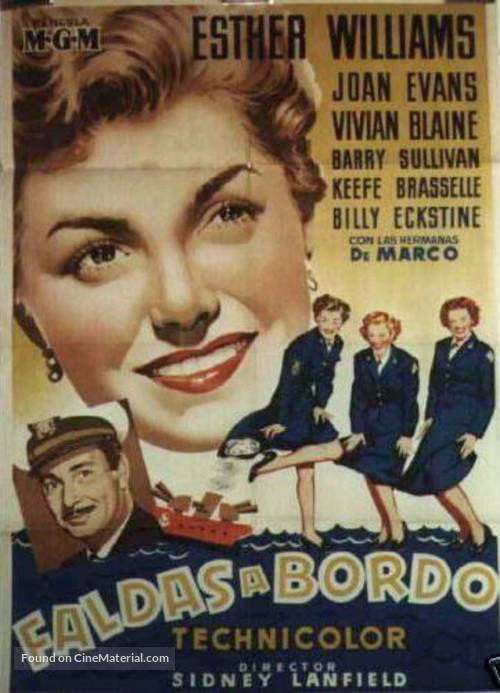 Skirts Ahoy! - Spanish Movie Poster