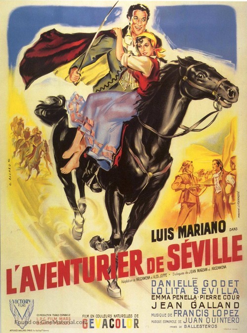 Aventuras del barbero de Sevilla - French Movie Poster