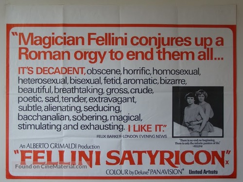 Fellini - Satyricon - poster