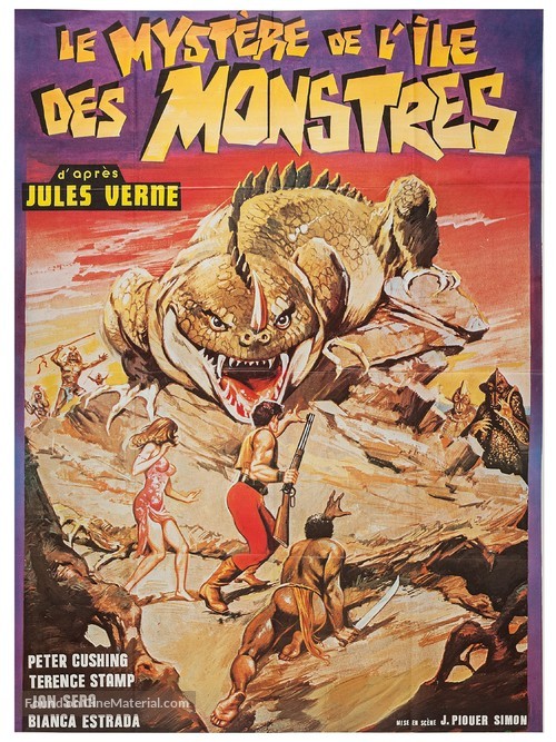 Misterio en la isla de los monstruos - French Movie Poster