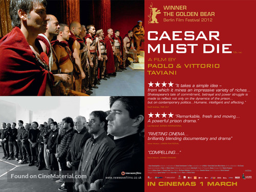 Cesare deve morire - British Movie Poster