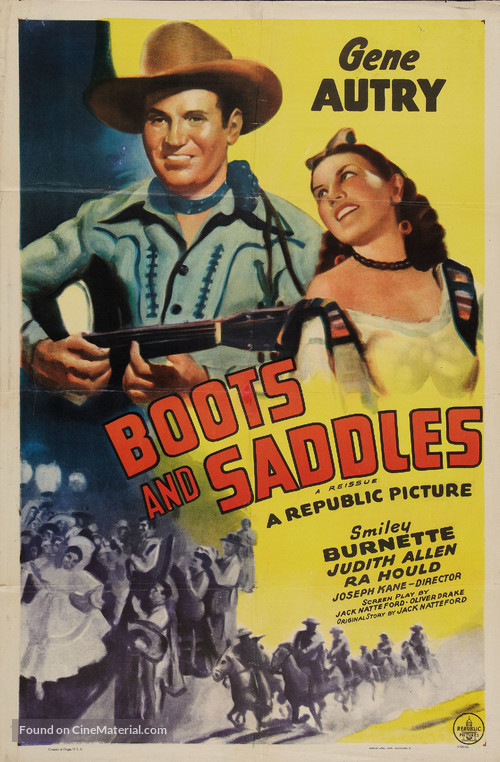 Boots and Saddles - Re-release movie poster